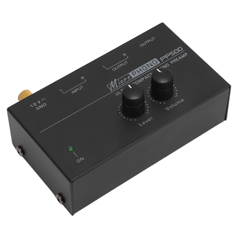 Phono Turntable Preamp Ultra Low Noise Independent Volume Control Phonograph