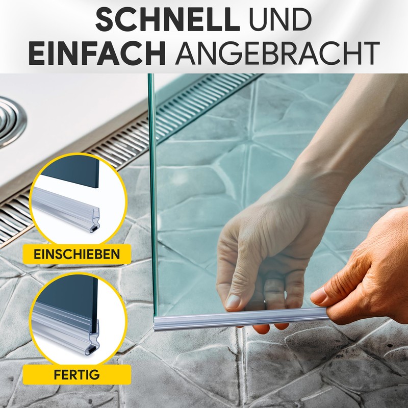 Shower Seal PVC Replacement Seal Shower Cubicle Type 8 Straight