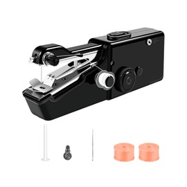Mini Handheld Sewing Machine, Portable Electric Stitching Machine for Quick Repairs, Ideal for Home, Travel, and DIY Projects, Compact & Lightweight (Black)