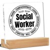 Social Worker Gifts, Social Worker Desk Decor Acrylic Desk Plaque