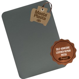 MastaPlasta Original Self-Adhesive Leather Repair Patch - Gray 11" x 8" (28 x 20 cm), Instant Upholstery-Quality Scratch & Tear Repair for Sofas, Car Interiors, Bags, Vinyl & More