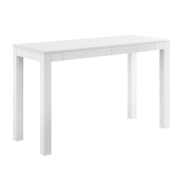 Ameriwood Home Large Parsons 2-Drawer Computer Desk, White