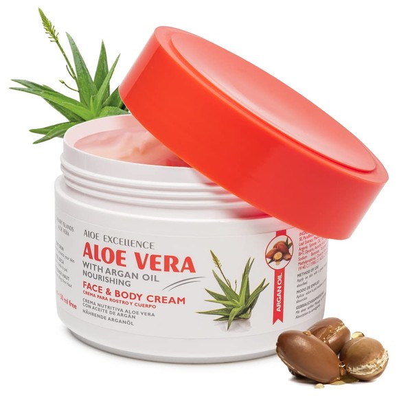 Aloe Excellence Aloe Vera Care Cream with Argan Oil, Daily