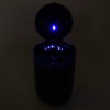 2Pcs Car Ashtray with LED Blue Light Portable Removable Car