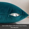 MIULEE Pack of 2 Velvet Pillow Covers Decorative Square Pillowcases