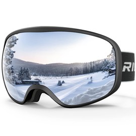 RIOROO Ski Goggles, Snowboard Goggles, Men's, Women's, Adults, Youth, 100% UV Protection, OTG, Anti-Fog, Wide Field of View