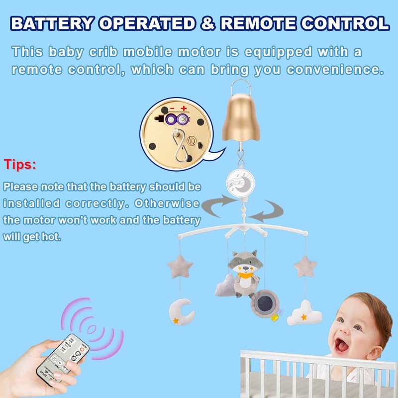 Disco Ball Motor with Remote, 1-30 RPM & Adjustable 3