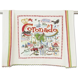 Catstudio Coronado Dish Towel - U.S. City Souvenir Kitchen and Hand Towel, Perfect Tea Towels for Coronado Lovers, Travel Souvenir, Housewarming Gifts, Couple Gifts