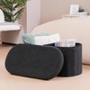 B FSOBEIIALEO Ottoman with Storage for Living Room, Sherpa Folding