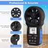 HoldPeak 휴대용 풍속계 블루투스 삼각대 디지털 HVAC 야외 요트 사격