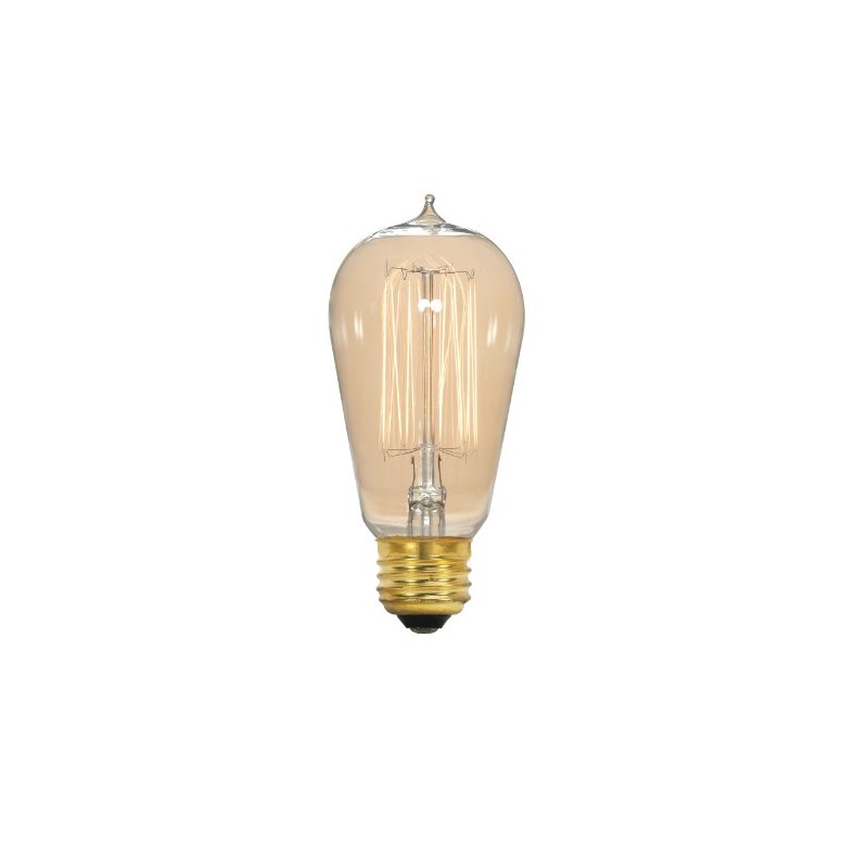 Satco S2413 40 Watt 135 Lumens ST19 Incandescent Medium Base