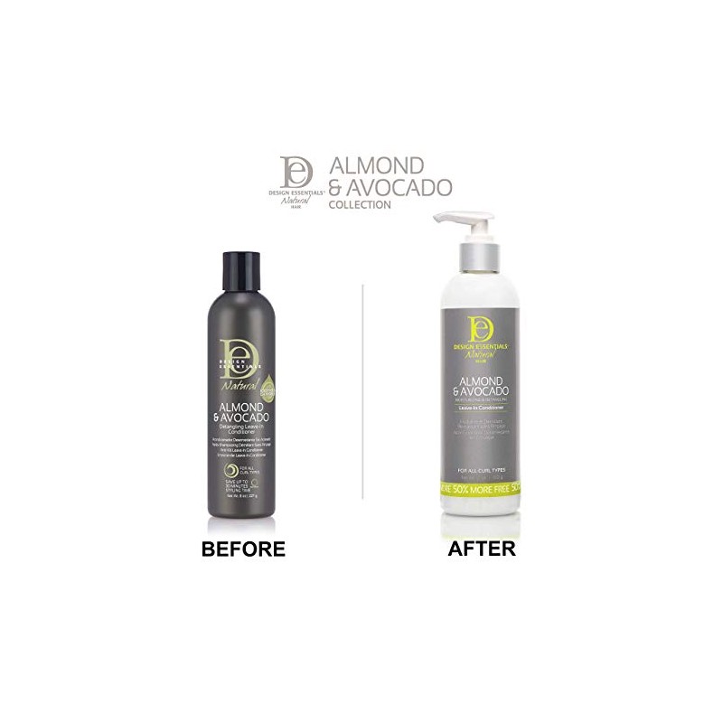 Design Essentials Natural Almond & Avocado, Moisturizing & Detangling Leave-In