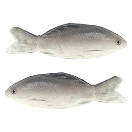 2Pieces Artificial Fake Fish Toy Kids Pretend Play Prop Desktop Decoration Lifelike Artificial Fake Fish Model For Children Sea Animals Toys, Fake Fish, Fish Toys, Plastic Fish
