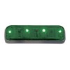 Grand General 77142 Sealed Light (Small Rectangle Green/Green 4 LED),