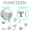 Ruidee 12 PCS Round Drawer Cupboard Handle 30mm Mushroom Shape