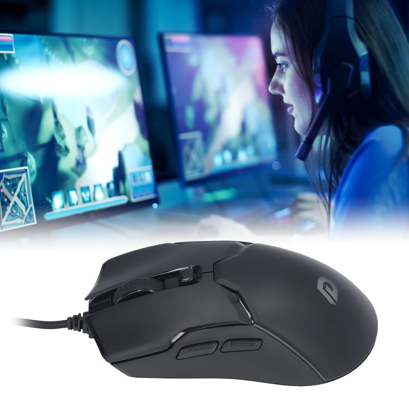 RGB Gaming Mouse 7200DPI USB Mouse Wired 6 Keys ABS