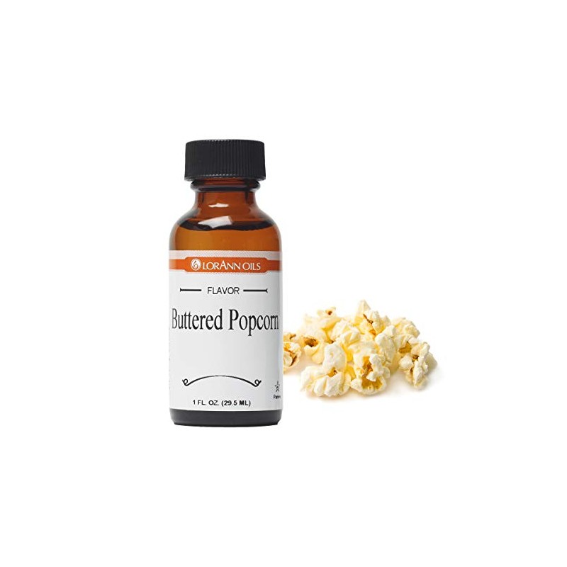 LorAnn Buttered Popcorn SS Flavor, 1 ounce bottle