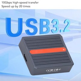 Gugxiom Lector de Tarjetas CF Express, USB 3.2 Gen 2 10Gbps para el Lector de Tarjetas CF Express Tyep B, Ranura de Tipo de Rebote, Cineastas Profesio
