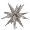Kurt S. Adler 12" Champagne and Silver Glitter Moravian Star