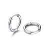 U7 Men's Hoop Earrings, Surgical Stainless Steel, Hypoallergenic, Small, Cool,
