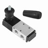 Pneumatic Manual Hand Lever Control Valve Aluminium Alloy 5 Way