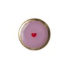 Gift Company Love Plates, Glass Plate S, Heart, Round, Pink,