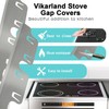 Vikarland（2 Pack) Retractable Stainless Steel Stove Gap Covers Filler Guards