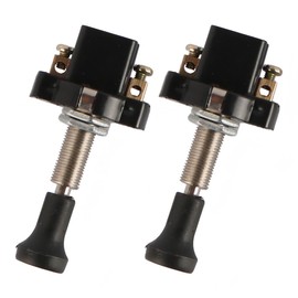 Laroal 2Pcs Push-Pull Switch 12V/24V 20mm Vehicle Motorcycle On-Off Push Pull Switch Long Thread Push Pull Switch for Electrical Car Accessories