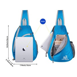 Waterfly Chest Sling Shoulder Backpacks Bags Crossbody Rope Triangle Rucksack for Hiking