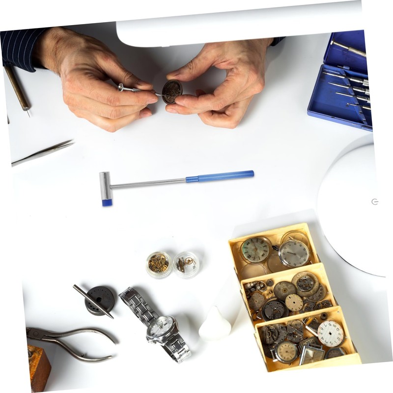 Baluue Precision Mini Mallet Tool Compact Metal Hammer for Watch