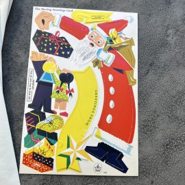 3D Pop Up Christmas Cards Santa Vintage Hanging Mobile Denmark 10 Cards Rotair