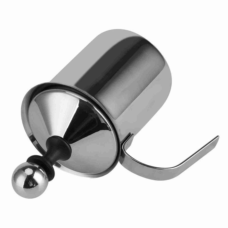 400ML/800ML Stainless Steel Manual Milk Frother Double Mesh Coffee Foamer