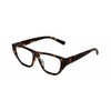 Calabria K+K BLAKE Rectangular Eyeglass Frame Brown Tortoise Havana Women
