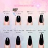 Kokowomite Nails Handmade Nail Tips Short Square Oval Silver White