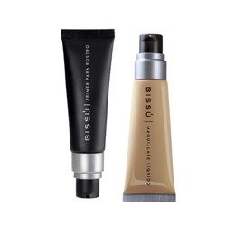 Kit Base de Maquillaje Liquida Latte y Primer para Rostro Bissú
