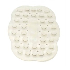 Saraoriginalshop Soap Dish Soap Dish with Non-Slip Suction Cups Rubber White