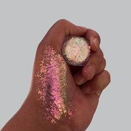 SZDYM Super shine duochrome powder,super chameleon flakes,Multi-Reflective Finishes Eyeshadow Makeup,0.26 Grams Pressed Highly Pigmented Minerals (#15)