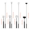 4 PCS Telescopic Back Scratcher, Extendable Back Scratcher with Rubber