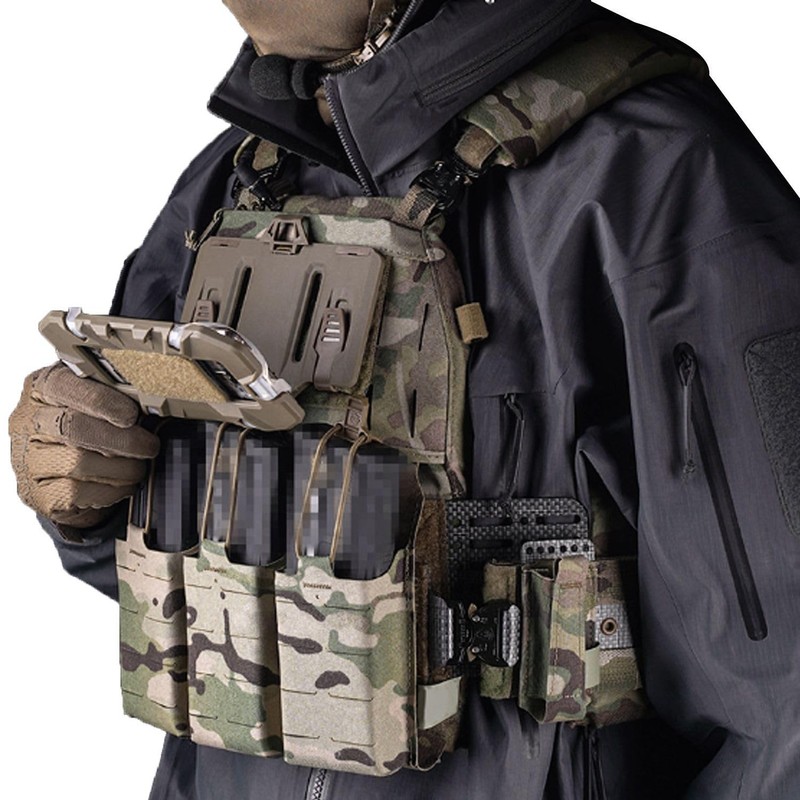 Tactical Airsoft Gear, MOLLE Vest Phone Holder,Universal Chest Phone Board
