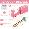 4 Pcs Nose Piercing Kit - Disposable Piercing Gun Built-in