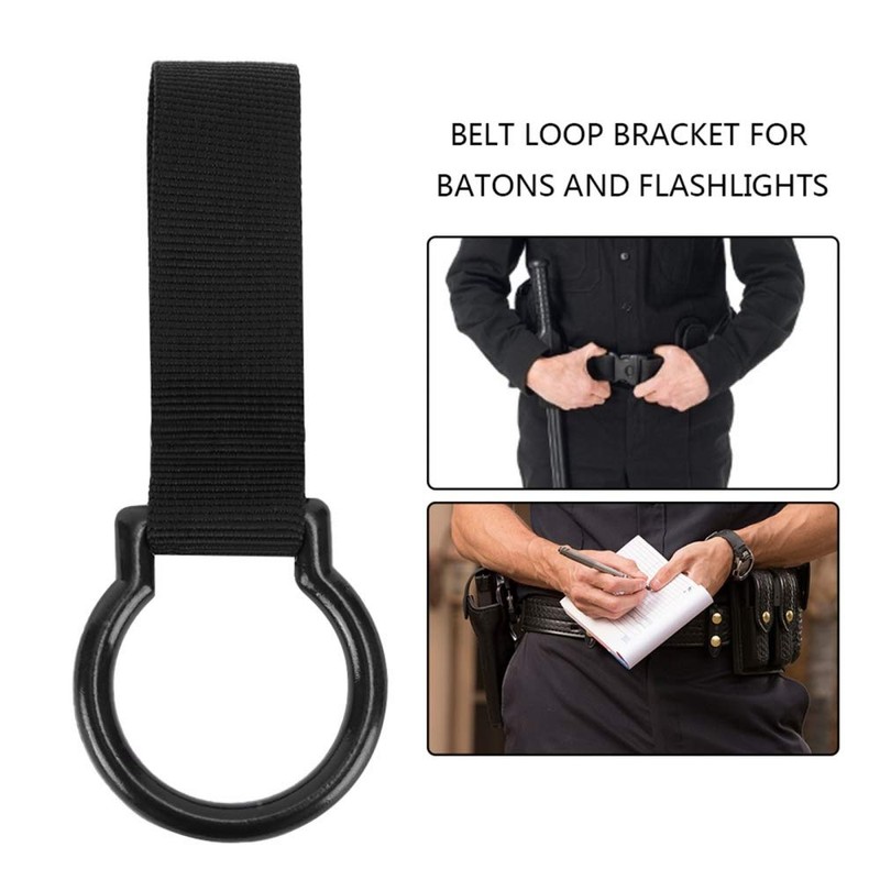 DONGKER Belt Loop Holder, Baton/Flashlight Ring Holder, Slide On Belt
