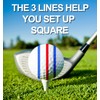 6 Pack Golf Ball Line Marker Tool with Travel Case,