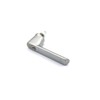 Schüco Lockable RC window handle, aluminium INOX Look 247038