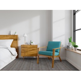 AMAZING WALL Peel and Stick Vinyl Flooring Self-Adhesive Rustic Print Wood Plank Floor Sticker Waterproof and Removable for Kitchen,Dining,Bedroom