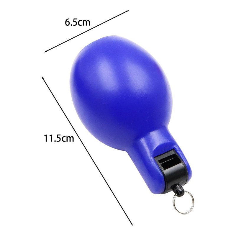 Tiardey 2pcs Squeeze Whistle Hygienic Hand Whistle with Lanyard for