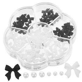 Baluue Nail Charms DIY Manicure Bowknot Pearl Decorations Nail Art Charms for Daily and Vacation