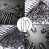 15Pcs Large Safety Pins, 3‘’ Heavy Duty Steel Safety Pins