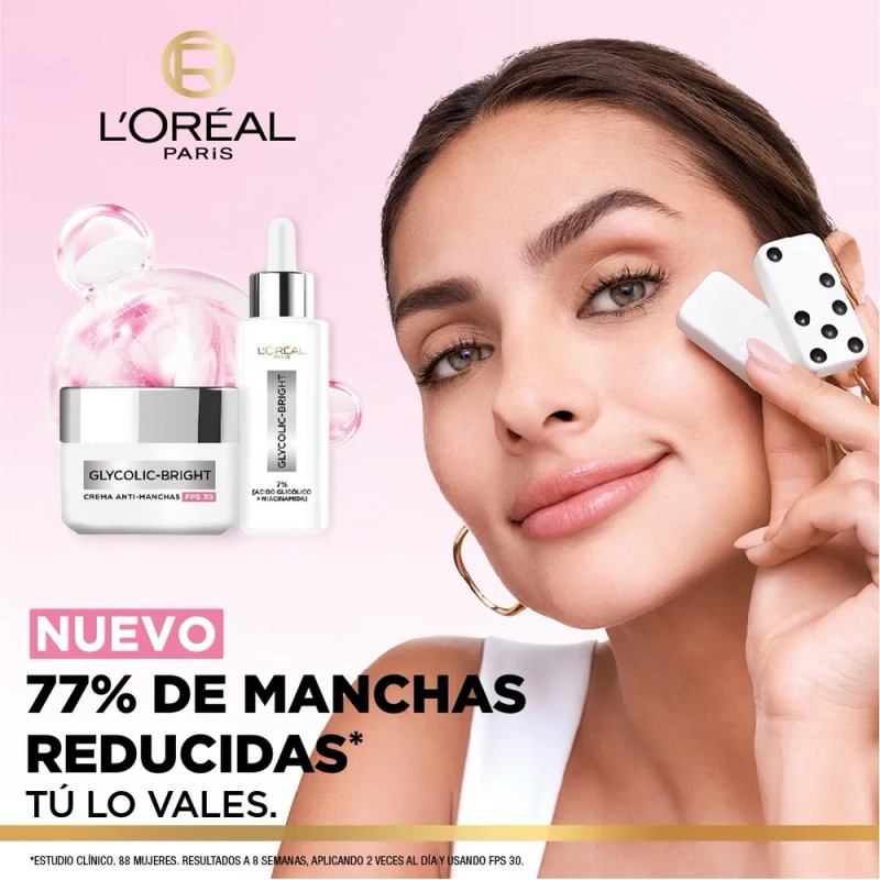 Kit Sérum y Crema Anti-manchas Glycolic Bright L'oréal