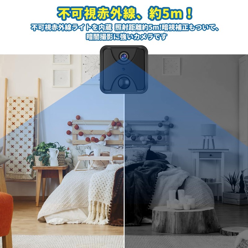 Ultra Small Camera, 4K Real-Time Screen, Compatible with Smartphones, WiFi