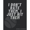 Baseball Scorebook: Simple Baseball Journal Notebook for Coaches and Baseball
